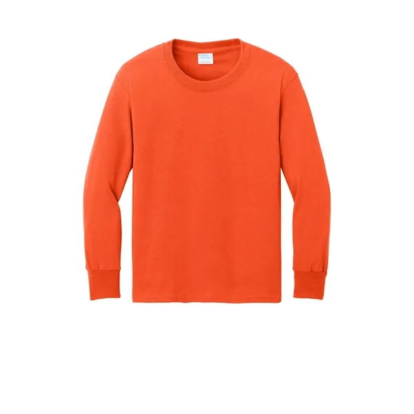 Port & Company Youth Long Sleeve Core Cotton Tee.... from ASI 84863 SanMar