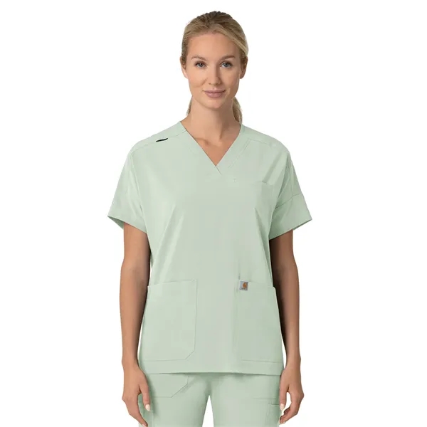 Carhartt Scrubs - Cross-Flex - Women's Four-Pocket Oversi...... from ASI 86018 Scrub Authority / Uniform Stores