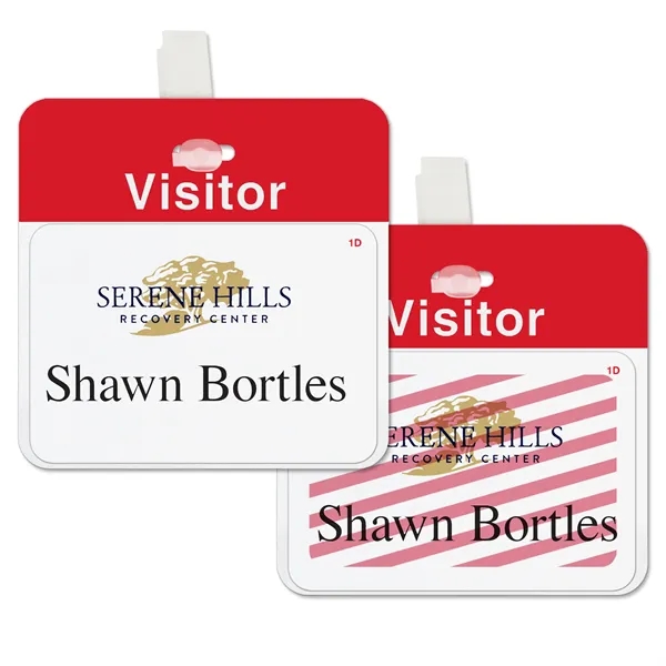 TEMPbadge 2-part expiring badges let you know when a visitor's time... from ASI 79898 Promovision / PROMOVISION