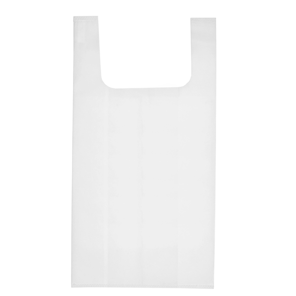 T-shirt style grocery shopping bag made of non-woven recyclable polypropylene.... from ASI 62660 Innovation Line
