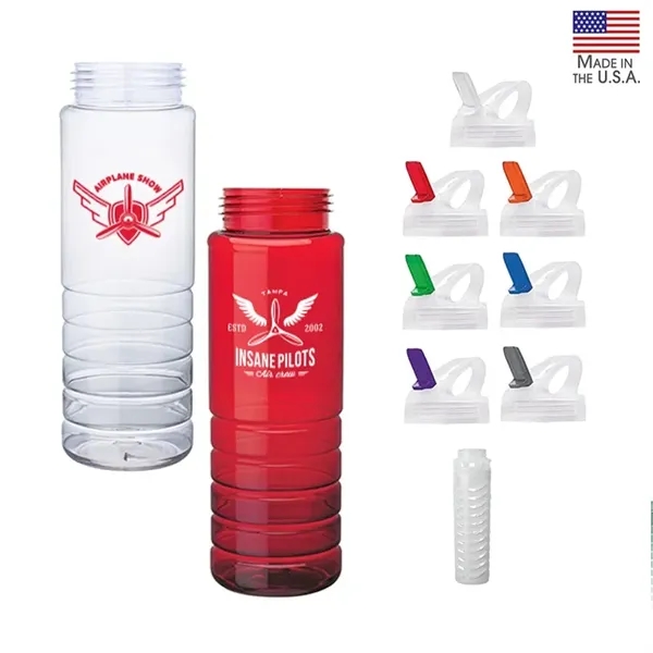 2.88" x 10.12" x 2.88" PET bottle with 26 oz. capacity;... from ASI 67866 Logomark/Valumark / Valumark™