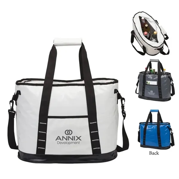 10" x 13.5" x 18" cooler bag with water resistant exterior;... from ASI 67866 Logomark/Valumark