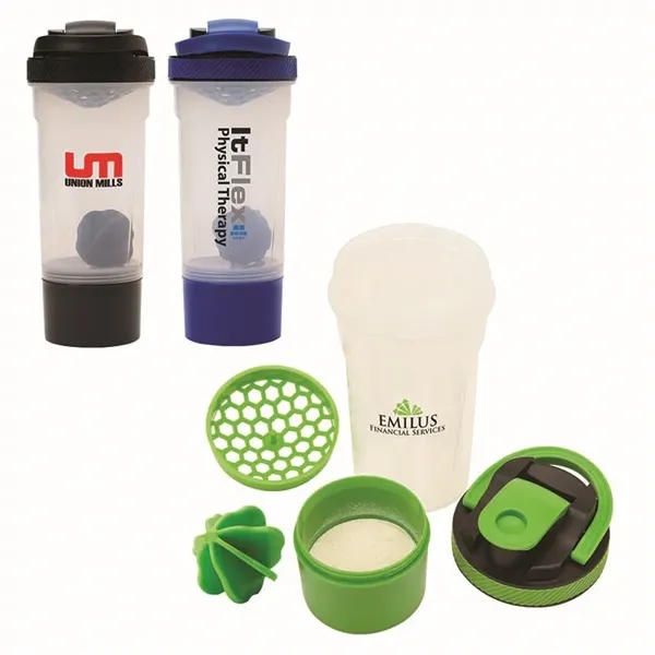4.25" x 10" x 4" 24 oz. polypropylene Lava fitness shaker... from ASI 67866 Logomark/Valumark
