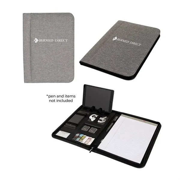 Sterling RPET Zippered Letter Size Padfolio... from ASI 67866 Logomark/Valumark