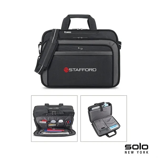 4.5" x 12.75" x 16.5" Solo Empire briefcase; includes 17" laptop... from ASI 67866 Logomark/Valumark