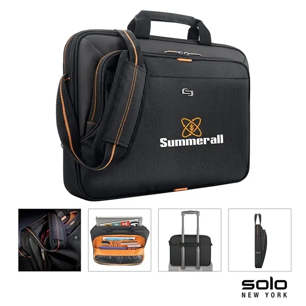 3" x 11.5" x 16" Solo Ace slim brief; includes padded... from ASI 67866 Logomark/Valumark
