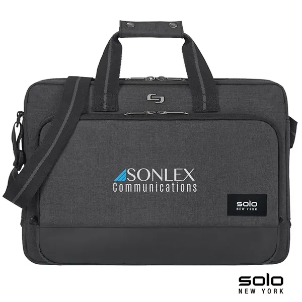 3" x 11.5" x 16" Solo Astor slim brief with padded... from ASI 67866 Logomark/Valumark