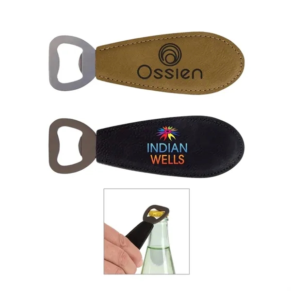 Wallace Leatherette Bottle Opener... from ASI 67866 Logomark/Valumark