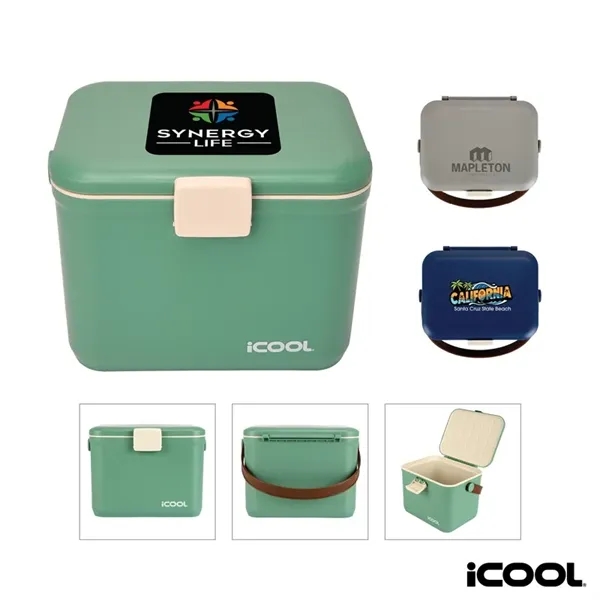 iCOOL® Hale 6-Can, 5.25 Qt Hard Sided Cooler... from ASI 67866 Logomark/Valumark