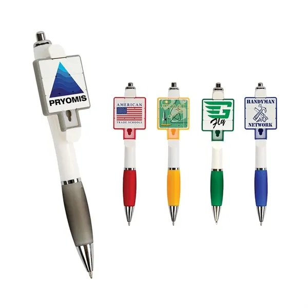 Puzzle Plunge-Action Ballpoint Pen... from ASI 67866 Logomark/Valumark