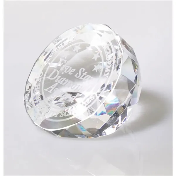2.75" x 2" x 2.75" Modica flat-cut diamond award.... from ASI 67866 Logomark/Valumark