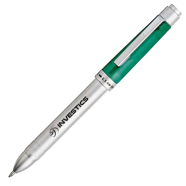 3-in-1 pen with twist-action mechanism, solid brass barrel, plastic cap, pencil... from ASI 67866 Logomark/Valumark