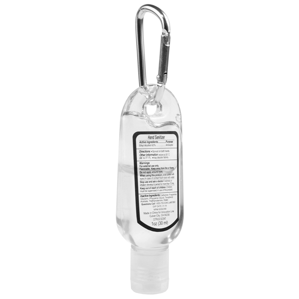 Bottle of 1 oz. citrus scented antibacterial sanitizer gel; features a... from ASI 62660 Innovation Line