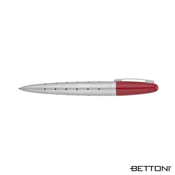 Ballpoint pen with solid brass construction, retro barrel design and finish... from ASI 67866 Logomark/Valumark