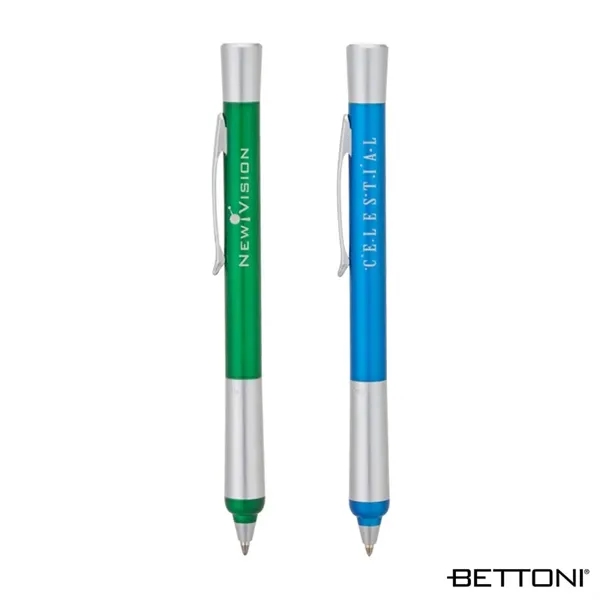 Ballpoint pen with high-tech design, solid brass construction and pearlized colorful... from ASI 67866 Logomark/Valumark
