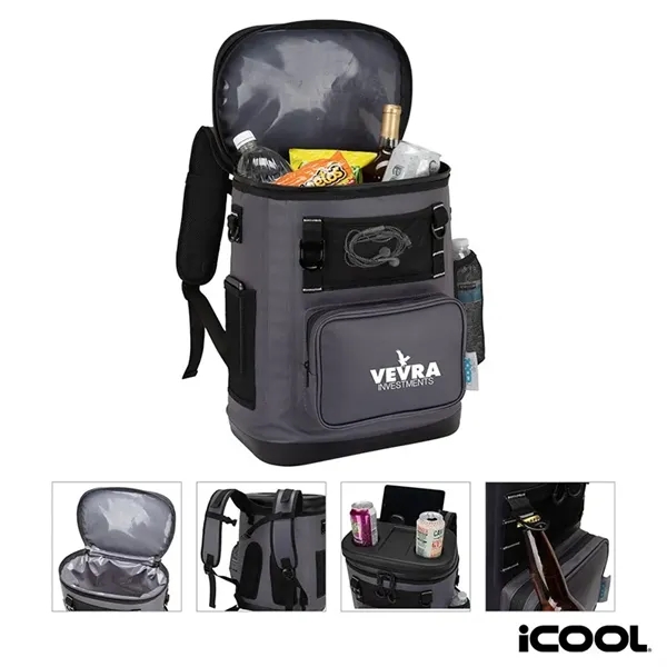iCOOL® Xtreme Tucson 18-Can Capacity Backpack Cooler... from ASI 67866 Logomark/Valumark