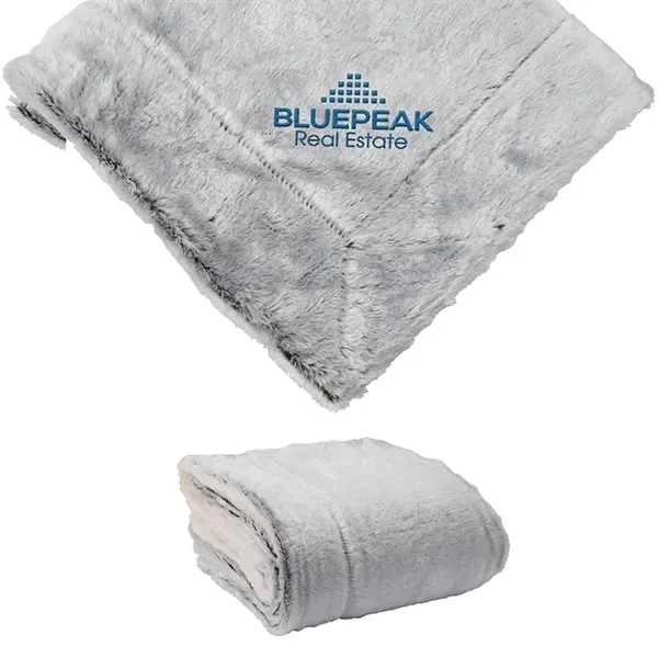 Charleston 50" x 60" Faux Fur Throw... from ASI 67866 Logomark/Valumark