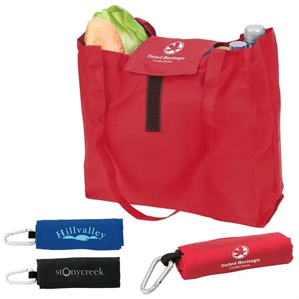 2.5" x 13.5" x 11.5" Viridis polyester foldable tote bag with... from ASI 67866 Logomark/Valumark / Valumark™