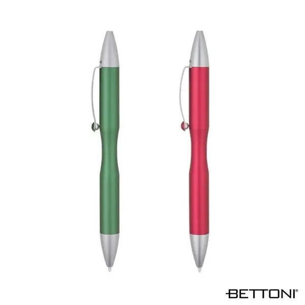 Aluminum ballpoint pen with gravity drop and lock mechanism and stylus... from ASI 67866 Logomark/Valumark