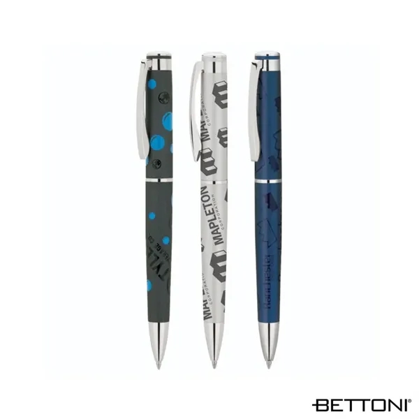 Ballpoint pen with full wrap printed cap and barrel design, solid... from ASI 67866 Logomark/Valumark