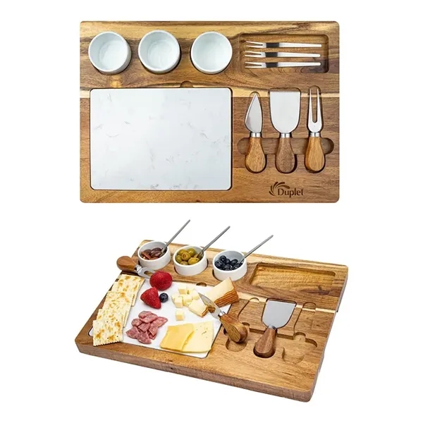 Milton 11-Piece Bamboo Cheese Set... from ASI 67866 Logomark/Valumark