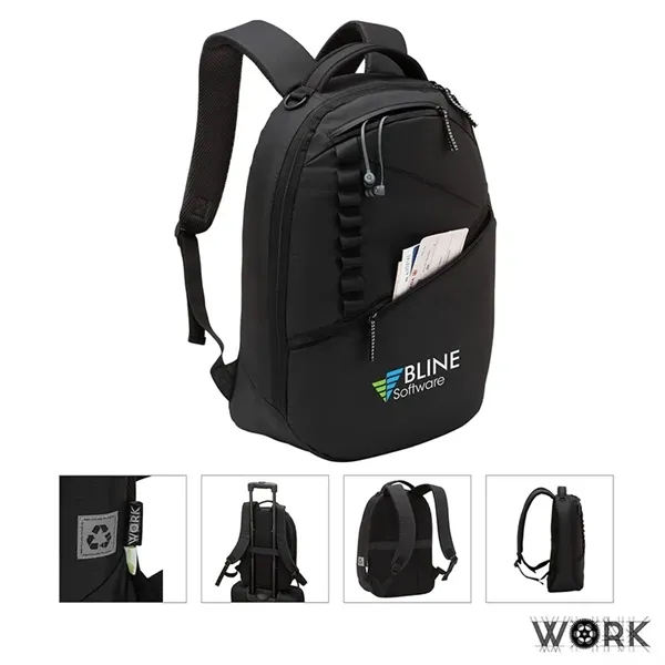 WORK™ Birmingham RPET Backpack... from ASI 67866 Logomark/Valumark