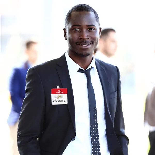 TEMPbadge 2-part expiring badges let you know when a visitor's time... from ASI 79898 Promovision / PROMOVISION