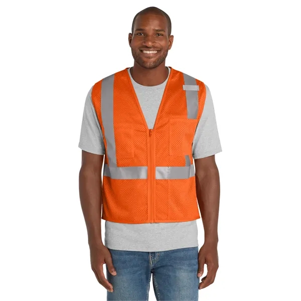 CornerStone ANSI 107 Class 2 Mesh Zippered Vest.... from ASI 84863 SanMar