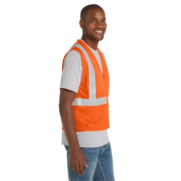 CornerStone ANSI 107 Class 2 Mesh Zippered Vest.... from ASI 84863 SanMar
