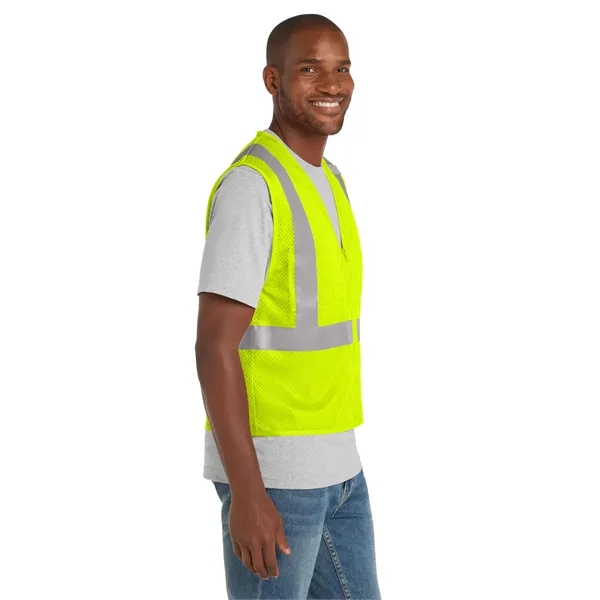 CornerStone ANSI 107 Class 2 Mesh Zippered Vest.... from ASI 84863 SanMar