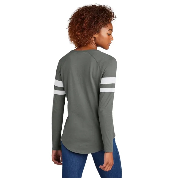 Sport-Tek Ladies Halftime Stripe Long Sleeve V-Neck Tee... from ASI 84863 SanMar