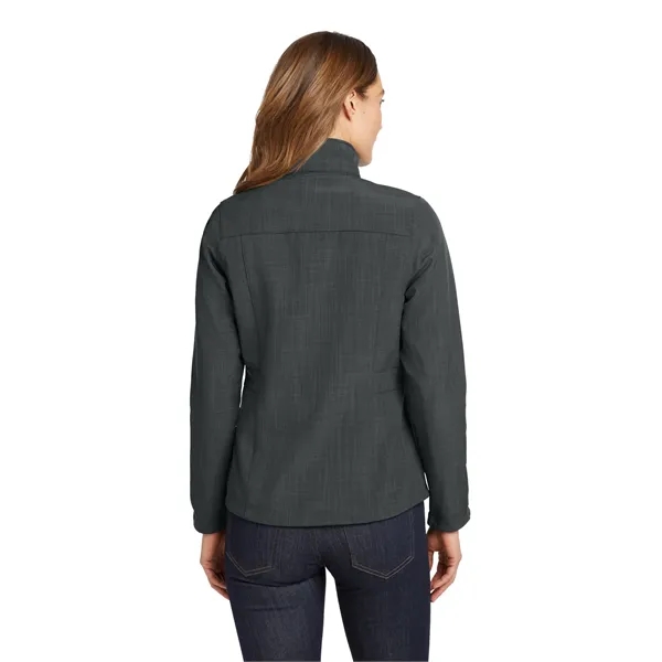 Eddie Bauer Ladies Shaded Crosshatch Soft Shell Jacket.... from ASI 84863 SanMar