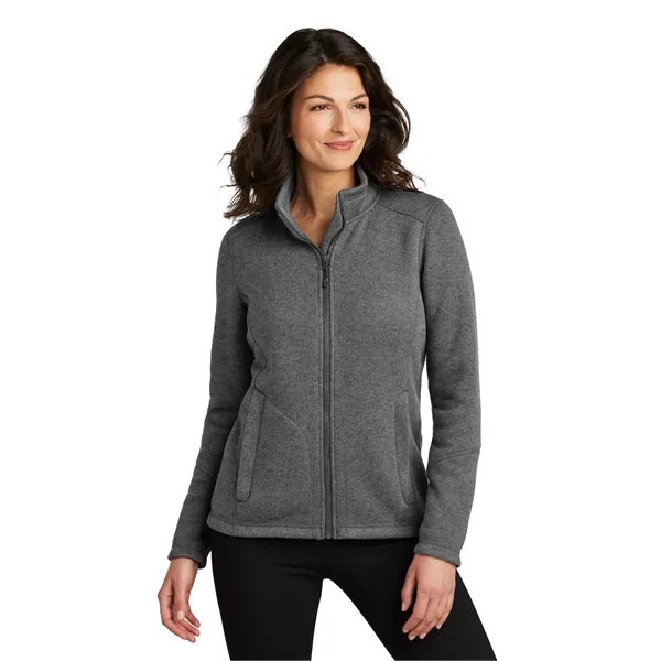 Port Authority Ladies Arc Sweater Fleece Jacket... from ASI 84863 SanMar