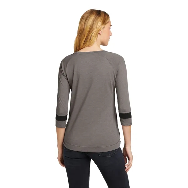 New Era Ladies Tri-Blend 3/4-Sleeve Tee... from ASI 84863 SanMar