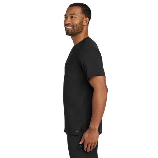 WonderWink Men's Premiere Flex V-Neck Top... from ASI 84863 SanMar