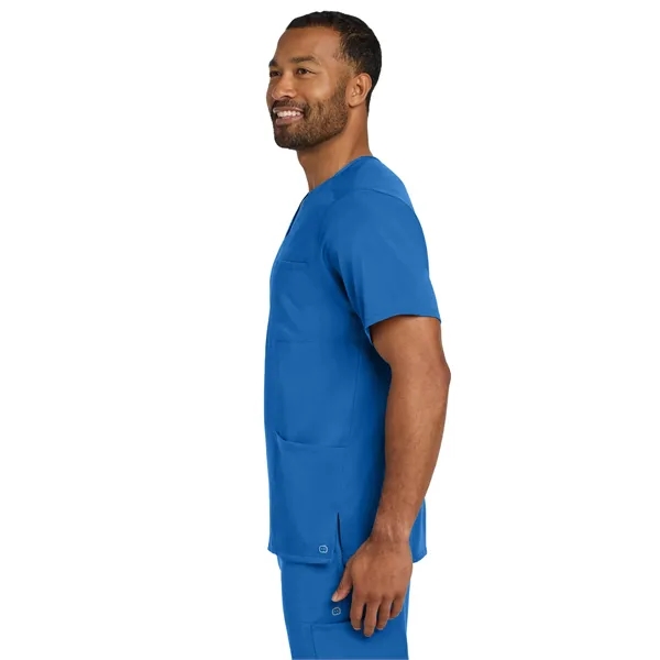 WonderWink Men's Premiere Flex V-Neck Top... from ASI 84863 SanMar