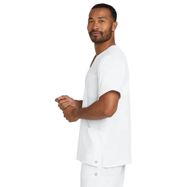 WonderWink Men's Premiere Flex V-Neck Top... from ASI 84863 SanMar