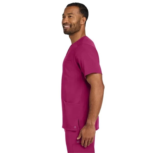 WonderWink Men's Premiere Flex V-Neck Top... from ASI 84863 SanMar