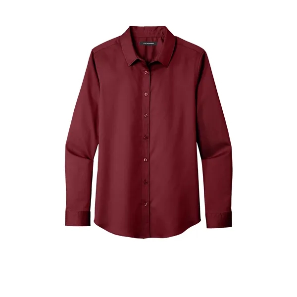Port Authority Ladies Long Sleeve SuperPro React Twill Shirt...... from ASI 84863 SanMar