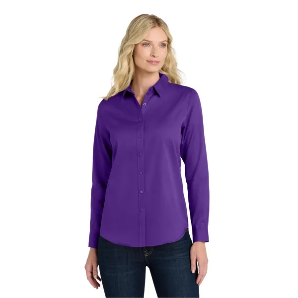 Port Authority Ladies Long Sleeve SuperPro React Twill Shirt...... from ASI 84863 SanMar