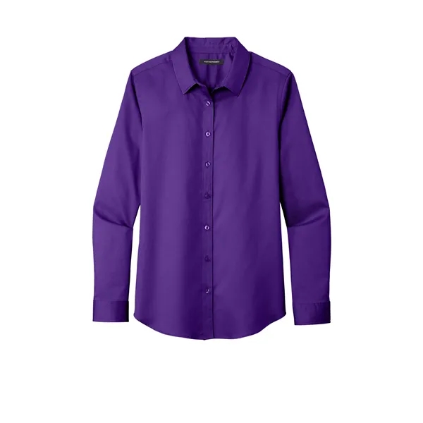 Port Authority Ladies Long Sleeve SuperPro React Twill Shirt...... from ASI 84863 SanMar
