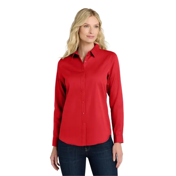 Port Authority Ladies Long Sleeve SuperPro React Twill Shirt...... from ASI 84863 SanMar
