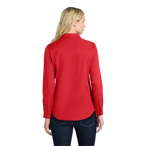 Port Authority Ladies Long Sleeve SuperPro React Twill Shirt...... from ASI 84863 SanMar