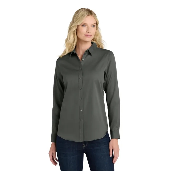 Port Authority Ladies Long Sleeve SuperPro React Twill Shirt...... from ASI 84863 SanMar