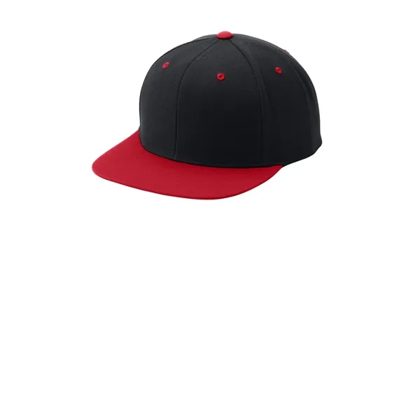 Sport-Tek Yupoong Flat Bill Snapback Cap.... from ASI 84863 SanMar