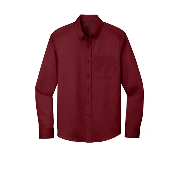 Port Authority Long Sleeve SuperPro React Twill Shirt.... from ASI 84863 SanMar