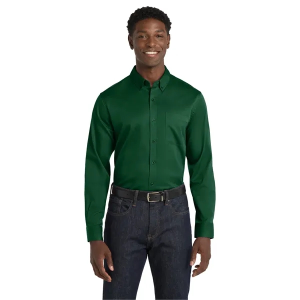 Port Authority Long Sleeve SuperPro React Twill Shirt.... from ASI 84863 SanMar
