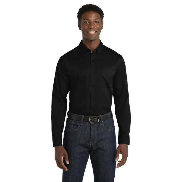 Port Authority Long Sleeve SuperPro React Twill Shirt.... from ASI 84863 SanMar