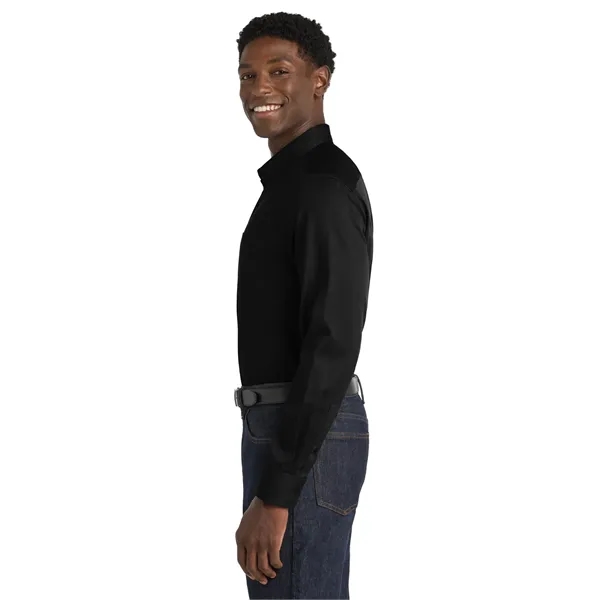 Port Authority Long Sleeve SuperPro React Twill Shirt.... from ASI 84863 SanMar