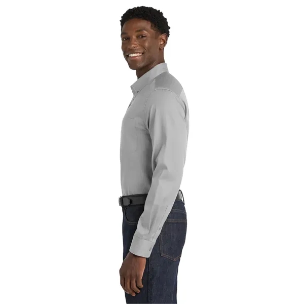 Port Authority Long Sleeve SuperPro React Twill Shirt.... from ASI 84863 SanMar
